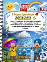 anteprima - Esercizi - SUPER QUADERNO DI SCIENZE 4 - condizioni atmosferiche - Pagina di copertina
