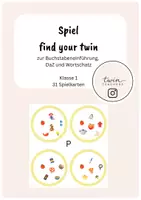 Vorschau - Spiele - Spiel: Find your twin! Buchstabeneinführung P - Deckblatt