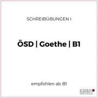 Vorschau - Prüfungsvorbereitung - Schreibübungen I | ÖSD | Goethe | B1 - Deckblatt