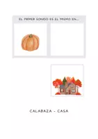 Vista previa - Tarjetas / Manipulativos - PAREJAS DE PALABARS SONIDO INICIAL. OTOÑO - página 2
