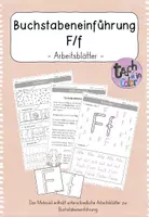 Vorschau - Stationenlernen - Buchstabeneinführung Ff - Arbeitsblätter - Deckblatt