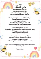 Vista previa - Decoración del aula - Goodbye Letter from Teacher to Students | End of Year Farewell Letter - página 1