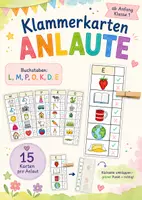 Vorschau - Spiele - Klammerkarten Anlaute Klasse 1 (A, D, E, K, L, M, P) - Deckblatt