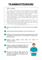 Vorschau - Arbeitsblätter - Grundlagen der Trainingslehre ⎮ Trainingssteuerung - Übungsaufgabe für Klasse 10 bis 13 - Seite 1