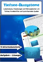Vorschau - Arbeitsblätter - Tiefsee-Ökosysteme Meeresbiologie - Deckblatt