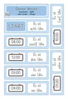 Vorschau - Spiele - Uhr Domino - Uhrzeit - analog digital Sprechweise - volle halbe viertel Stunden - Seite 2