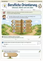 Vorschau - Arbeitsblätter - Berufliche Orientierung Arbeitsheft Klasse 5 bis 6 Schulstart Interessen Stärken und erste Ideen - Deckblatt