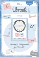 Vorschau - Unterrichtsreihen - Lernuhr - Klettuhr - Uhrzeit einstellen - analog digital Sprechweise - Deckblatt