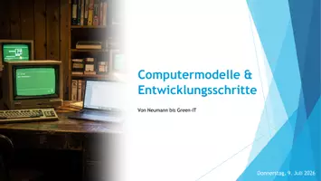 Vorschau - Stundenentwürfe - Computermodelle und Entwicklungsschritte - Seite 1