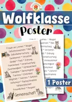 Vorschau - Poster - Wolfklasse - Poster | Klassenraumdekoration (Klassentier) - Deckblatt
