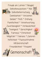Vorschau - Poster - Wolfklasse - Poster | Klassenraumdekoration (Klassentier) - Seite 2