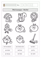 Vorschau - Arbeitsblätter - Mini-Lesespur - Herbst/Lesen - Seite 2