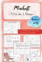 Vorschau - Arbeitsblätter - Miniheft: Fit für die 3. Klasse (Deutsch) - Deckblatt