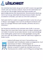 Vorschau - Stundenentwürfe - Löslichkeit - Stoffe und ihre Eigenschaften - Seite 1