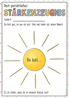 Vorschau - Arbeitsblätter - Stärkenzeugnis Grundschule "Das starke Zeugnis" + Stärkenliste - Seite 3