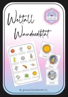Vorschau - Spiele - Thema Weltall - Wanderdiktat - Deckblatt