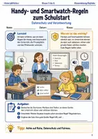 Vorschau - Arbeitsblätter - Schulstart Organisation und digitale Regeln Mini Bundle Klasse 5 bis 6 Arbeitshefte - Seite 1