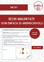 Vorschau - Arbeitsblätter - Maldiktate (Weltraum, Zirkus, Bauernhof, Herbst, Fantasiewelt und Unterwasserwelt) - Deckblatt