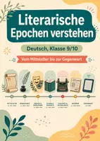 Vorschau - Arbeitsblätter - Literarische Epochen verstehen – Deutsch, Klasse 9–10 - Deckblatt