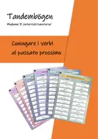Vorschau - Arbeitsblätter - Tandembögen: Verbi al passato prossimo - Deckblatt
