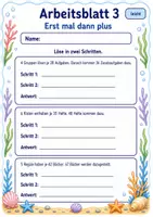 Vorschau - Arbeitsblätter - Mehrschrittige Sachaufgaben | Mathematik Klasse 3 | 6 Arbeitsblätter als PDF - Seite 3