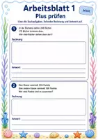 Vorschau - Arbeitsblätter - Lernzielkontrolle Sachaufgaben | Mathematik Klasse 3 | 6 Arbeitsblätter als PDF - Seite 1