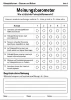 Vorschau - Arbeitsblätter - Dialektische Erörterung klasse 9/10 – Videoplattformen - Seite 2