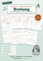 Vorschau - Arbeitsblätter - Drehung entdecken - Klasse 8 - kostenloses Arbeitsblatt - Deckblatt