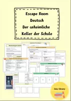 Vorschau - Stationenlernen - Escape Room Deutsch 5./6. Klasse - Deckblatt