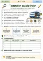 Vorschau - Arbeitsblätter - Informationen belegen Sommertraining Arbeitsheft Klasse 5 bis 6 Textstellen finden und Aussagen absichern - Seite 3
