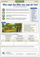 Vorschau - Arbeitsblätter - Bild und Text verbinden Sommertraining Arbeitsheft Klasse 5 bis 6 Informationen kombinieren - Seite 1