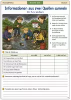 Vorschau - Arbeitsblätter - Bild und Text verbinden Sommertraining Arbeitsheft Klasse 5 bis 6 Informationen kombinieren - Seite 3