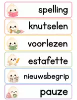 Voorbeeld - Squishy Classroom | Compleet Pastel Klasdecoratiepakket - Pagina 2