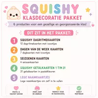 Voorbeeld - Squishy Classroom | Compleet Pastel Klasdecoratiepakket - Voorblad