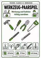 Vorschau - Spiele - Werkzeug-Paarspiel – Werkzeug und Funktion richtig zuordnen - Deckblatt
