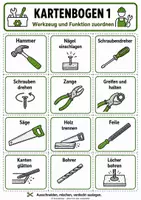 Vorschau - Spiele - Werkzeug-Paarspiel – Werkzeug und Funktion richtig zuordnen - Seite 1