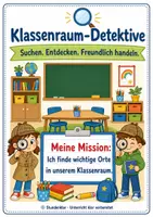 Vorschau - Stundenentwürfe - Klassenraum-Detektive | Schulstart Klasse 1 - Deckblatt