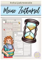 Vorschau - Arbeitsblätter - Eine Zeitkapsel erstellen (Reflexion Schuljahresende) - Deckblatt
