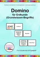Vorschau - Spiele - Domino für Erdkunde (Grundwissen-Begriffe) 9/10 - Deckblatt