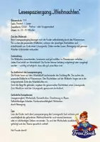 Vorschau - Arbeitsblätter - Lesespaziergang Weihnachten, Klasse 1/2, Bewegtes Lesen - Seite 1