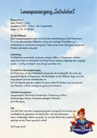 Vorschau - Arbeitsblätter - Lesespaziergang Schulstart, Klasse 1/2, Bewegtes Lesen - Seite 1