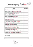 Vorschau - Arbeitsblätter - Lesespaziergang Schulstart, Klasse 1/2, Bewegtes Lesen - Seite 3