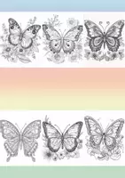 Vorschau - Mal- und Bastelvorlagen - 100 Schmetterling Malbilder - Ausmalbilder für Kinder - Seite 1