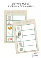Vista previa - Tarjetas / Manipulativos - DICTADO MUDO PALABRAS - Portada
