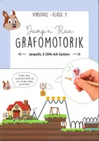 Vorschau - Arbeitsblätter - Schwungübungen zum Schulanfang Jump'n'Run für Grafomotorik und Feinmotorik - Deckblatt