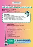 Vorschau - Arbeitsblätter - Gefühle im Umgang mit Technik – Teil 1 - Seite 1