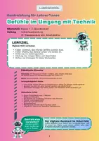 Vorschau - Arbeitsblätter - Gefühle im Umgang mit Technik - Teil 3 - Seite 1