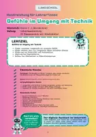 Vorschau - Arbeitsblätter - Gefühle im Umgang mit Technik – Teil 7 - Seite 1