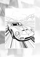 Vorschau - Spiele - 120 Sport- und Rennwagen Malbilder - Ausmalbilder für Kinder - Seite 2