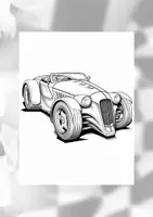 Vorschau - Spiele - 120 Sport- und Rennwagen Malbilder - Ausmalbilder für Kinder - Seite 3